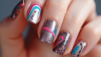 Abstract Artistry: Creative and Artsy Nail Designs